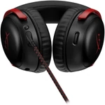 Kép 3/4 - HyperX Fejhallgató - Cloud III (Vezetékes, USB-A/USB-C/3,5mm Jack, fekete/piros)
