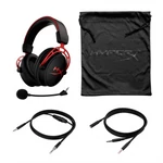 Kép 4/4 - HyperX Fejhallgató - Cloud Alpha (Vezetékes, 3,5mm Jack, fekete/piros)