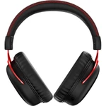 Kép 5/6 - HyperX Fejhallgató - Cloud II Wireless (Vezeték nélküli, USB, fekete/piros)