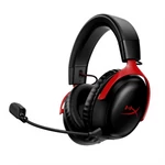 Kép 1/6 - HyperX Fejhallgató - Cloud III Wireless (Vezeték nélküli, USB, fekete/piros)