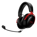 Kép 2/6 - HyperX Fejhallgató - Cloud III Wireless (Vezeték nélküli, USB, fekete/piros)
