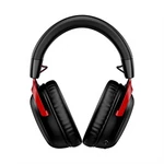 Kép 4/6 - HyperX Fejhallgató - Cloud III Wireless (Vezeték nélküli, USB, fekete/piros)