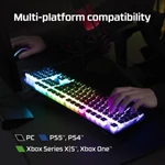 Kép 5/8 - HyperX Mechanikus Billentyűzet - Alloy Origins Aqua (Vezetékes, USB, 81 gomb, HX Aqua switch, angol kiosztás, fekete)