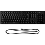Kép 6/8 - HyperX Mechanikus Billentyűzet - Alloy Origins Aqua (Vezetékes, USB, 81 gomb, HX Aqua switch, angol kiosztás, fekete)