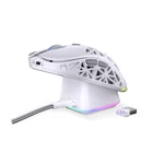 Kép 9/9 - Endorfy Wireless Egér - LIV Plus Onyx White (Honeycomb, 26 000 DPI, ARGB, PixArt PAW3395, optikai, fehér) + dokkoló