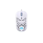 Kép 7/8 - Endorfy Egér - LIV Onyx White (Honeycomb, 8000 DPI, ARGB, PixArt PAW3311, optikai, 1,8m, fehér)