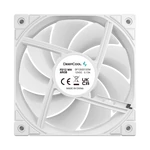 Kép 5/9 - DeepCool Cooler 12cm - FD12 ARGB WH (27,6dB; max. 109,07 m3/h; 3pin csatlakozó; hydro bearing, ház hűtésre, PWM, fehér)