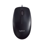 Kép 1/4 - Logitech Egér - M90 (Vezetékes, Optikai, USB, 1000 DPI, fekete)