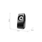 Kép 4/4 - Trust Hangszóró 2.0 - Remo (8W RMS; hangerőszabályzó; 3,5mm jack; USB tápcsatlakozó; fekete)