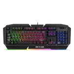 Kép 1/6 - Spirit of Gamer Billentyűzet - PRO-K5 (105 gomb, Fém felső rész, RGB LED, USB, 19 anti-ghost, fekete, magyar)