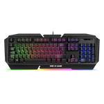 Kép 1/6 - Spirit of Gamer Billentyűzet - PRO-K5 (105 gomb, Fém felső rész, RGB LED, USB, 19 anti-ghost, fekete, magyar)