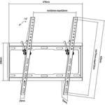Kép 2/2 - Equip TV Fali konzol - 650311 (32