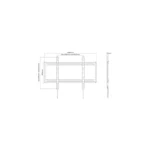 Kép 2/5 - Equip TV Fali konzol - 650323 (60