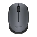Kép 1/2 - Logitech Egér - M170 (Vezeték nélküli, 3 gomb, 2,4 GHz, fekete)