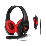 Kép 2/4 - Spirit of Gamer Fejhallgató - PRO-NH5 Red (Nintendo Switch,mikrofon, 3.5mm jack,hangerőszabályzó, 2m kábel fekete-piros)