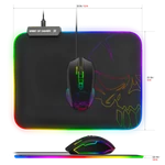 Kép 5/9 - Spirit of Gamer Egérpad - RGB Medium (RGB háttérvilágítás, 350 x 255 x 3mm; fekete)