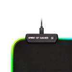 Kép 7/9 - Spirit of Gamer Egérpad - RGB Medium (RGB háttérvilágítás, 350 x 255 x 3mm; fekete)