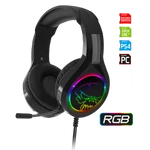 Kép 1/8 - Spirit of Gamer Fejhallgató - PRO-H8 RGB Dark (MultiPlatform, mikrofon, 3.5mm jack, hangerőszabályzó, 2m kábel, fekete)