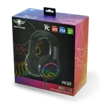 Kép 7/8 - Spirit of Gamer Fejhallgató - PRO-H8 RGB Dark (MultiPlatform, mikrofon, 3.5mm jack, hangerőszabályzó, 2m kábel, fekete)