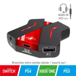 Kép 1/11 - Spirit of Gamer Egér/Billentyűzet adapter konzolokhoz - SOG-CONV2 (Audio, 3x USB-A, 2x USB-C, Nintendo/PS4/PS3/Xbox One)