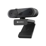 Kép 1/5 - Sandberg Webkamera - USB Webcam Pro (2592x1944 képpont, 5 Megapixel, 30 FPS, USB 2.0, univerzális csipesz, mikrofon)