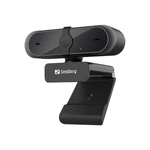 Kép 2/5 - Sandberg Webkamera - USB Webcam Pro (2592x1944 képpont, 5 Megapixel, 30 FPS, USB 2.0, univerzális csipesz, mikrofon)