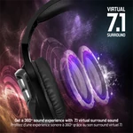 Kép 4/12 - Spirit of Gamer Wireless Fejhallgató - MIC-XH1100 (MultiPlatform,7.1,mikrofon, hangerőszabályzó, nagy-párnás, fekete)