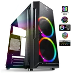 Kép 1/10 - Spirit of Gamer Számítógépház - Deathmatch 3 RGB (fekete, ablakos, 2x12cm, ventilátor mATX, ITX, 1xUSB3.0, 2xUSB2.0)