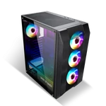 Kép 4/11 - Spirit of Gamer Számítógépház - Rogue VI RGB (fekete, ablakos, 8x12cm ventilátor, alsó táp,  ATX, 1xUSB3.0, 2xUSB2.0)