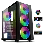 Kép 1/9 - Spirit of Gamer Számítógépház - GHOST III RGB (fekete, ablakos, 4x12cm ventilátor, ATX, mATX, 2xUSB3.0, 1xUSB2.0)