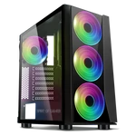 Kép 7/9 - Spirit of Gamer Számítógépház - GHOST III RGB (fekete, ablakos, 8x12cm ventilátor, ATX, mATX, 2xUSB3.0, 1xUSB2.0)