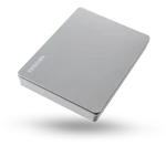 Kép 1/3 - Toshiba Külső HDD 2.5" - 2TB Canvio Flex Ezüst (USB3.2 Gen 1. (USB-A, USB Type-C; ~5Gbps; exFAT+; Mac kompatibilis)