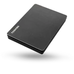 Kép 1/5 - Toshiba Külső HDD 2.5" - 2TB Canvio Gaming Fekete (USB3.2 Gen 1.; ~5Gbps; exFAT)