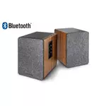 Kép 1/10 - WaveMaster Hangszóró 2.0 - BASE (30W RMS, Bluetooth, RCA, Barna fa és szürke)