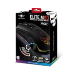 Kép 11/12 - Spirit of Gamer Egér Vezeték nélküli - ELITE-M20 Wireless (4800DPI, 1000Hz, 6 gomb, Omron, harisnyázott kábel, fekete)