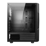 Kép 3/11 - Spirit of Gamer Számítógépház - CLONE 3 Black (fekete, ablakos, 8x12cm ventilátor, alsó táp,  ATX, 1xUSB3.0, 2xUSB2.0)