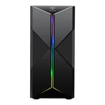 Kép 4/11 - Spirit of Gamer Számítógépház - CLONE 3 Black (fekete, ablakos, 8x12cm ventilátor, alsó táp,  ATX, 1xUSB3.0, 2xUSB2.0)