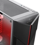 Kép 5/11 - Spirit of Gamer Számítógépház - CLONE 3 Black (fekete, ablakos, 8x12cm ventilátor, alsó táp,  ATX, 1xUSB3.0, 2xUSB2.0)