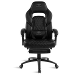 Kép 2/8 - Spirit of Gamer szék - MUSTANG Black (állítható dőlés/magasság; kihajtható lábtartó; max.120kg-ig, fekete)