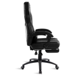 Kép 3/8 - Spirit of Gamer szék - MUSTANG Black (állítható dőlés/magasság; kihajtható lábtartó; max.120kg-ig, fekete)