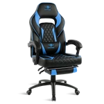 Kép 1/8 - Spirit of Gamer szék - MUSTANG Blue (állítható dőlés/magasság; kihajtható lábtartó; max.120kg-ig, kék)