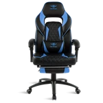 Kép 2/8 - Spirit of Gamer szék - MUSTANG Blue (állítható dőlés/magasság; kihajtható lábtartó; max.120kg-ig, kék)