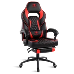 Kép 1/8 - Spirit of Gamer szék - MUSTANG Red (állítható dőlés/magasság; kihajtható lábtartó; max.120kg-ig, piros)