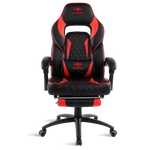 Kép 2/8 - Spirit of Gamer szék - MUSTANG Red (állítható dőlés/magasság; kihajtható lábtartó; max.120kg-ig, piros)