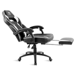 Kép 5/8 - Spirit of Gamer szék - MUSTANG White (állítható dőlés/magasság; kihajtható lábtartó; max.120kg-ig, fehér)