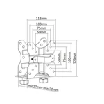 Kép 7/9 - Equip MiniPC tartó - 650890 (Univerzális: 100x100 VESA-hoz rögzíthető, Max.: 5kg, fekete)