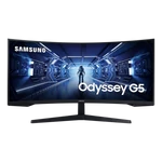 Kép 1/5 - Samsung Monitor 34" - C34G55TWWP (VA, 3440x1440, 21:9, WQHD, 165HZ, 250cd/m2, 1ms, Ívelt)
