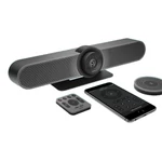 Kép 1/3 - Logitech Webkamera - MeetUp (3840x2160 képpont, 120°-os látótér, mikrofon, 4K Ultra HD, fekete)