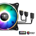 Kép 8/12 - Spirit of Gamer CPU Cooler - CPU AIRCOOLER 120 MM ARGB (27dB; 2500 RPM; 1x12cm; aluminium/réz)