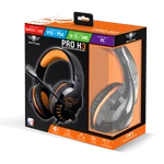 Kép 9/10 - Spirit of Gamer Fejhallgató - PRO-H3 (MultiPlatform, mikrofon, 3.5mm jack, hangerőszabályzó, 2m kábel, narancssárga)